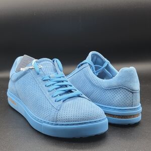 Birkenstock Bend Low sky blue embossed suede